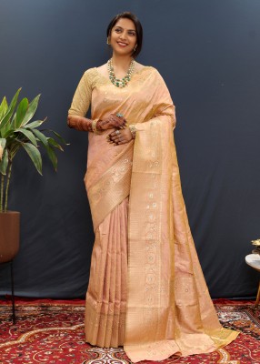 amirat Woven Patola Jacquard Saree(Beige)