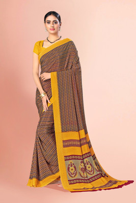 Vimla Printed Daily Wear Crepe Saree(Multicolor)