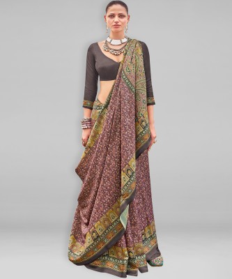 Divastri Printed Daily Wear Art Silk Saree(Purple)