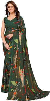 MAHADEV NX Self Design Daily Wear Georgette Saree(Multicolor)