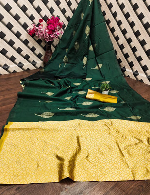 Anahant Creation Floral Print Banarasi Art Silk Saree(Multicolor)