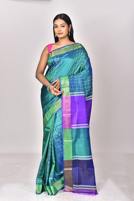 Ramshyam Collection Printed Daily Wear Pure Silk Saree(Multicolor)