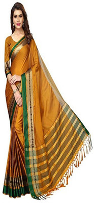 Deepshree Self Design Bollywood Polyester Saree(Multicolor)