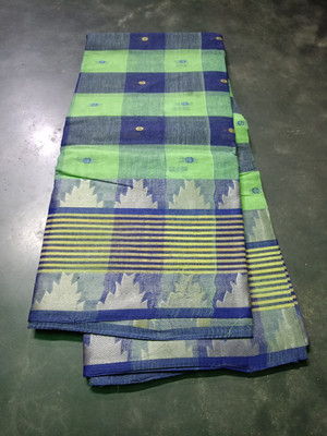 Aishani tant saree ghar Self Design Tant Pure Cotton Saree(Multicolor)