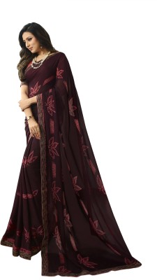 Veer NX Printed Bollywood Georgette Saree(Multicolor)