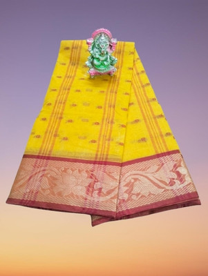 Bikash Dutta Fashion Woven Tant Pure Cotton Saree(Pink)