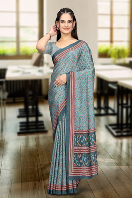 KONICA FAB Digital Print Bollywood Crepe Saree(Multicolor)