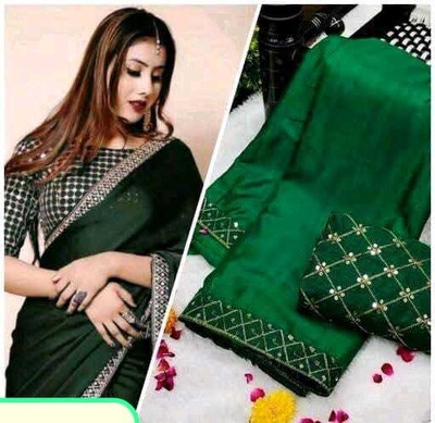 LADYSUTRA Embellished Bollywood Net Saree(Multicolor)
