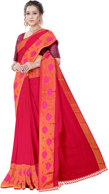nirmal creation Self Design Daily Wear Chiffon Saree(Multicolor)