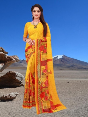 Saadhvi Embellished Bollywood Georgette Saree(Multicolor)