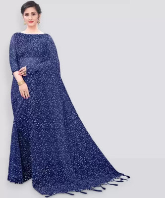 Suali Embellished Bollywood Net Saree(Blue)