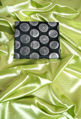 Shrilaxmisari Solid/Plain Bollywood Satin Saree(Light Green)