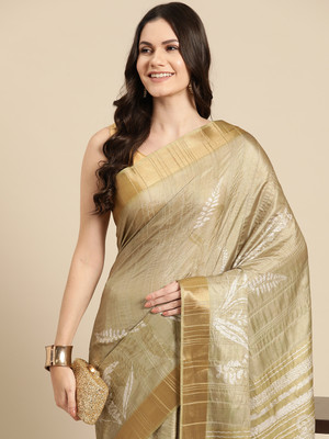 Divastri Digital Print Bollywood Silk Blend Saree(Blue)