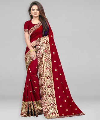 Divastri Embroidered Bollywood Georgette Saree(Maroon)