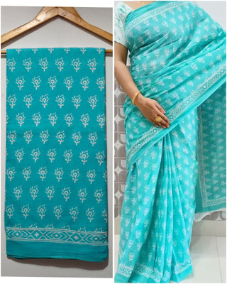 HG SAREES Printed Bollywood Mulmul Saree(Multicolor)
