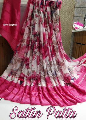 Ghan Sals Printed Bollywood Georgette Saree(Pink)