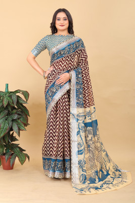 kamani fashion Self Design Bollywood Net Saree(Multicolor)