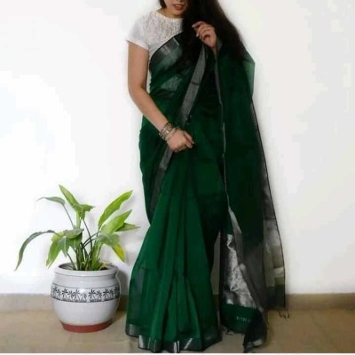 Susmita Creation Woven Handloom Pure Cotton Saree(Multicolor)