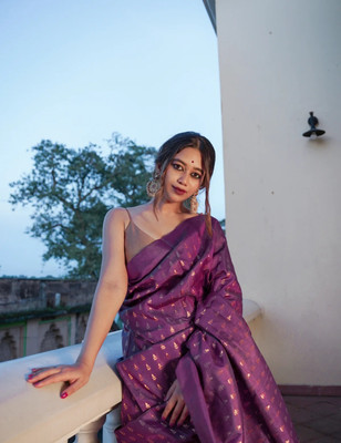 Khodal Zari Work Woven, Self Design Kanjivaram Pure Silk Saree(Multicolor)