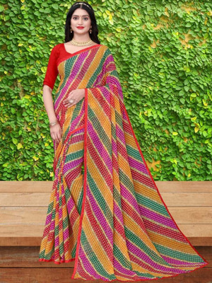 HouseOfCommon Ombre Bollywood Georgette Saree(Multicolor)