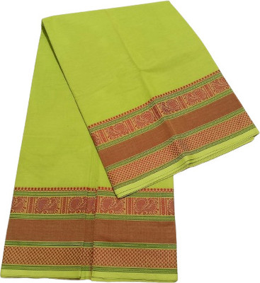 PME Woven Chettinadu Pure Cotton Saree(Green)