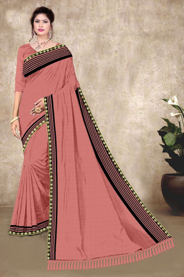 RANISATII Self Design Daily Wear Silk Blend Saree(Pink)