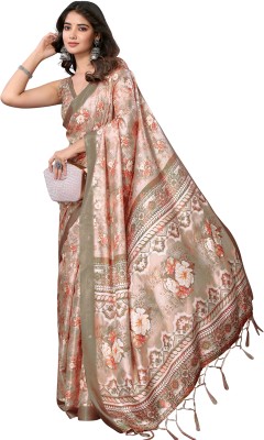 Priyashi Printed Bollywood Art Silk Saree(Green)