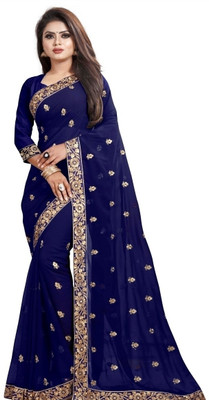 TRINITI FAB Floral Print Kanjivaram Jacquard Saree(Grey)