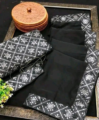 Sayal Creation Embellished Bollywood Georgette Saree(Black)