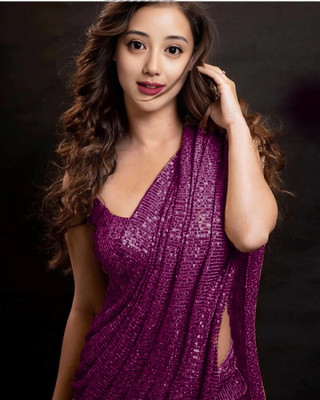 kamaldesigner Embroidered Bollywood Georgette Saree(Maroon)