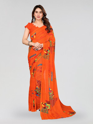 Moda Rapido Geometric Print Daily Wear Georgette Saree(Multicolor)