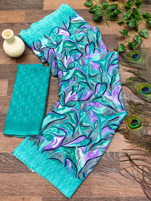 Anand Sarees Printed Daily Wear Georgette Saree(Multicolor)
