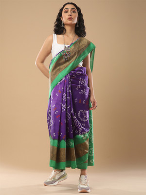 Divastri Printed Bollywood Georgette Saree(Purple)