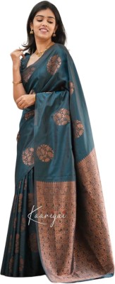 Sarvada Embellished, Self Design, Woven Banarasi Jacquard, Art Silk Saree(Light Blue)