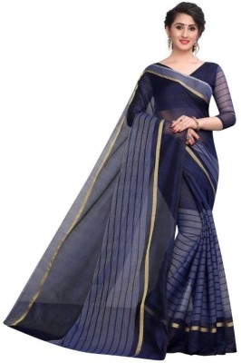 Saadhvi Woven Chanderi Art Silk Saree(Blue)