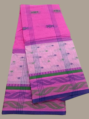 ssareehouse Self Design, Woven Tant Pure Cotton Saree(Grey)