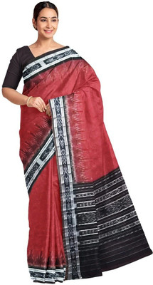 DK FASHION Striped Sambalpuri Pure Cotton Saree(Multicolor)