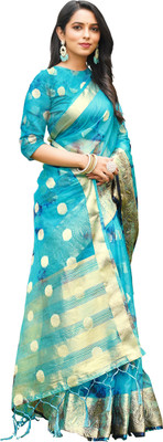 Aarunika SKT Printed Bollywood Organza Saree(Pack of 2, Blue)