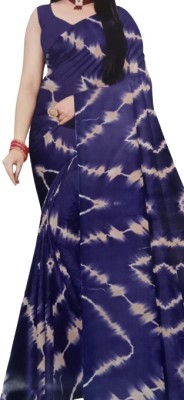 UTCHI BUSINESS Self Design Daily Wear Polyester Saree(Dark Blue)