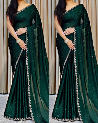 OHIRA FASHION Printed Daily Wear Art Silk Saree(Green)
