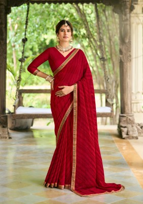 Laxmipati Sarees Printed Bollywood Georgette Saree(Maroon)