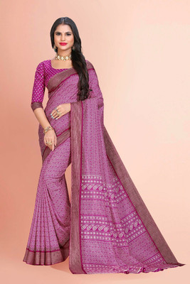 Vimla Printed Bollywood Art Silk Saree(Pink)