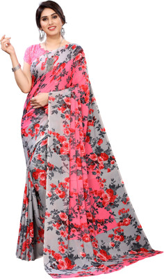 Saadhvi Printed Kalamkari Art Silk Saree(Pink)