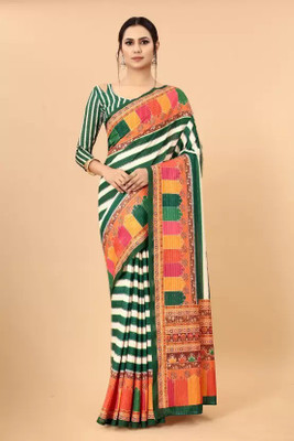 Riddhi textile Hub Digital Print Bollywood Georgette Saree(Multicolor)