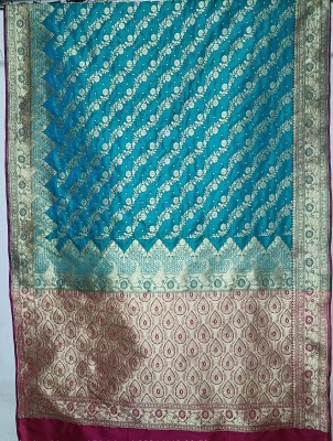 Sangeeta Silk Creation Woven Banarasi Nylon Saree(Multicolor)