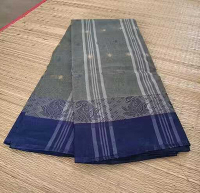 Sandhyatara Woven Tant Pure Cotton Saree(Grey)