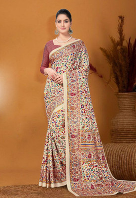 Vimla Printed Mysore Art Silk Saree(Multicolor)
