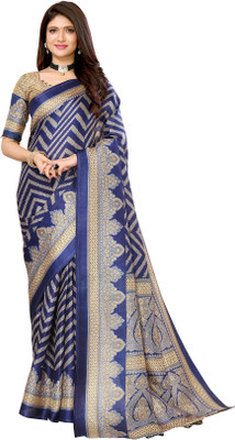 Priyashi Self Design Bollywood Art Silk Saree(Blue)