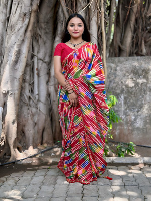 SIFAH FASHION Self Design Bollywood Georgette Saree(Multicolor)