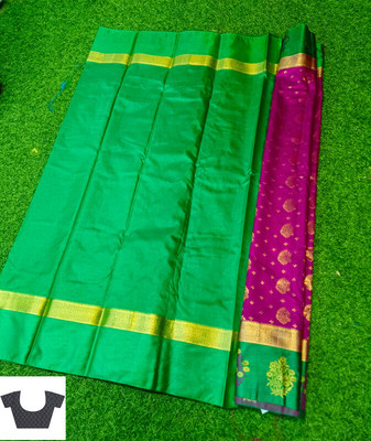 Spewim Woven Banarasi Art Silk Saree(Purple)